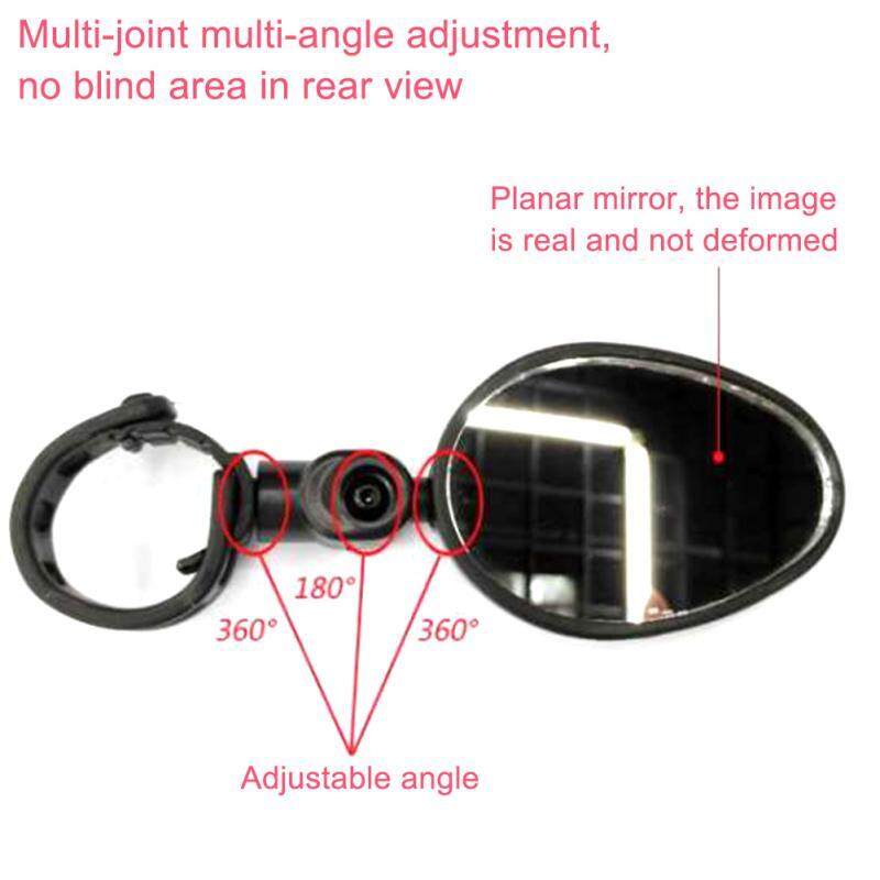 2 Chiếc Gương Xe Đạp Tay Cầm Gương Chiếu Hậu Góc Rộng 360 Độ Xoay Cho Xe Đạp Xe Đạp Đi Xe Đạp Phụ Kiện
