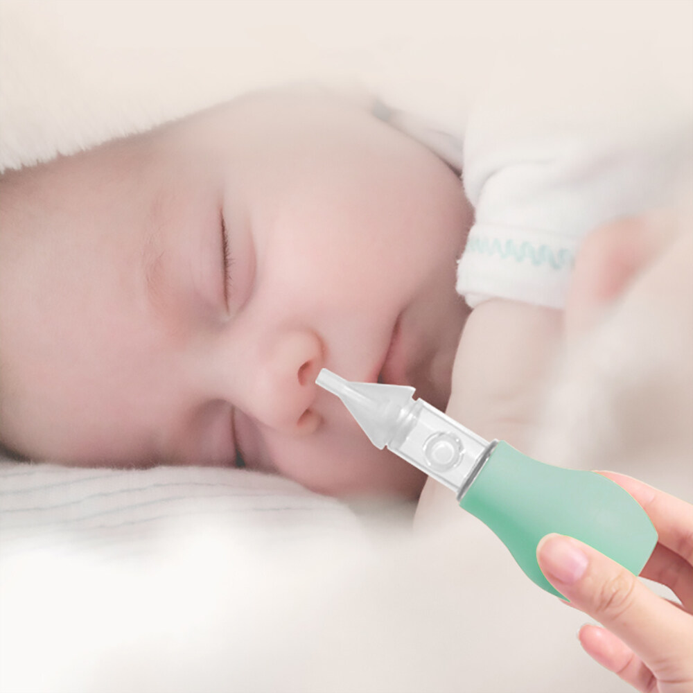 Cofoe Bayi Nasal Bohlam Aspirator Pembersih Hidung Bayi Baru Lahir Keselamatan Bayi Bayi Anti-Reverse Flow Hidung Kateter Penghisap Berwarna Merah Muda