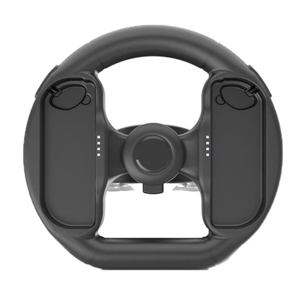 Narsta Controller Attachment with 4 Suction Cups for Nintendo Switch Racing Game NS Accessory Steer Wheel Part for Joy-con Compatible