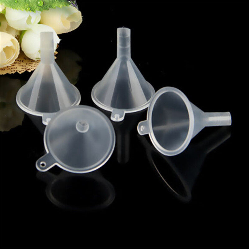 Miankeji 10pcs Mini Plastic Funnel Hopper Perfume Emulsion Packing Tool Kitchen Gadgets
