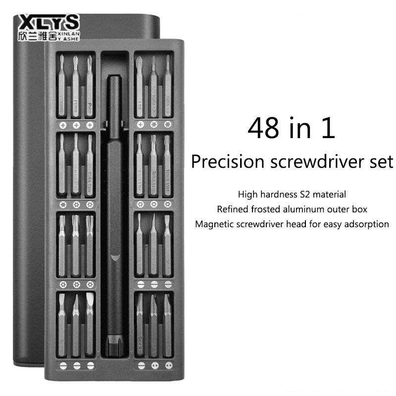 48 in one screw driver watch glasses disassembly precision multi-function batch mobile phone repair tool screw Knife set