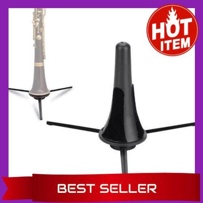 TRUSTED SELLER Foldable Clarinet Oboe Stand Straight Saxophone Tripod Holder for Wind Instrument Black (Standard) Malaysia