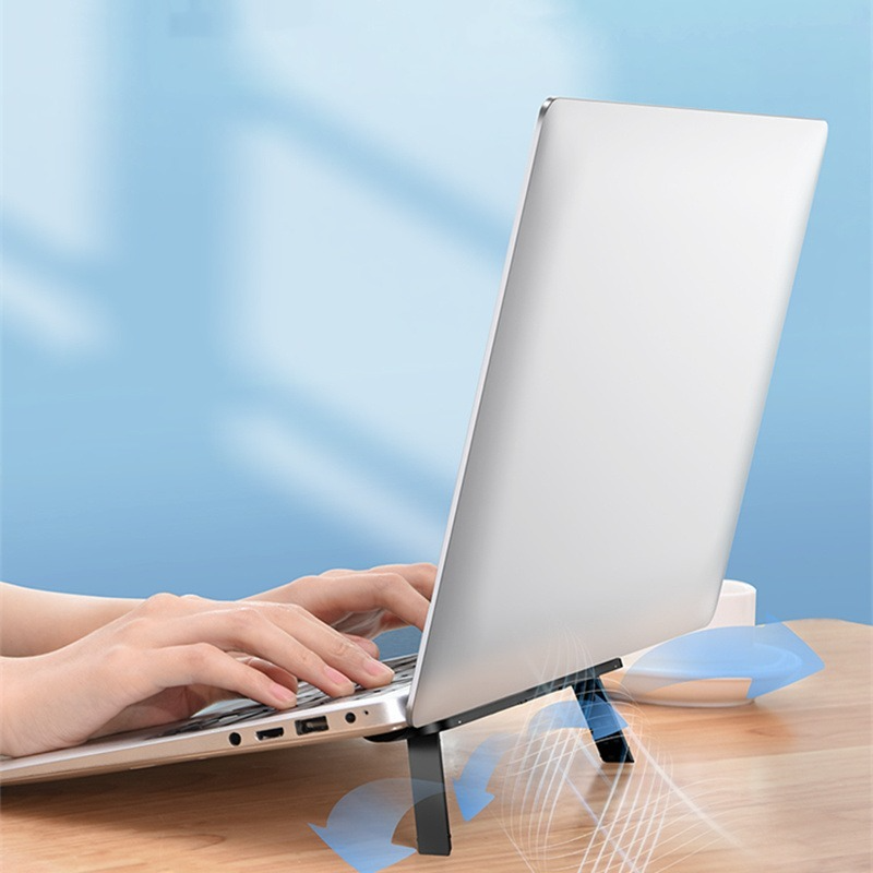 Foldable Laptop Stand Holder Invisible Notebook Holder Bracket Cooling Stand Universal Adhesive Laptop Stand