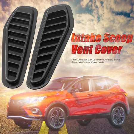 1 Pair Universal Car Decorative Air Flow Intake Scoop Vent Cover Hood Fender