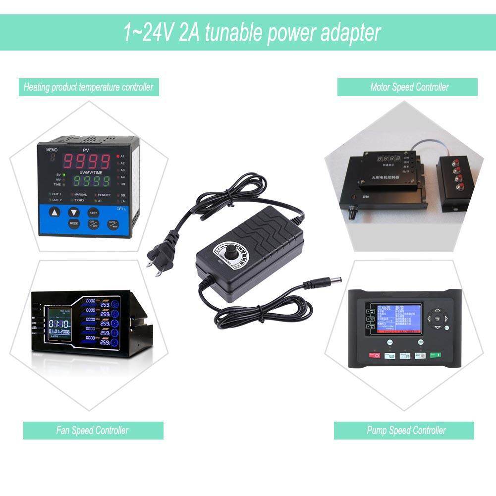 {Giảm 5% 2 cái} Bộ Chuyển Đổi AC Sang DC Bộ Điều Khiển Tốc Độ Động Cơ Nguồn 3-24V 2A Có Thể Điều Chỉnh