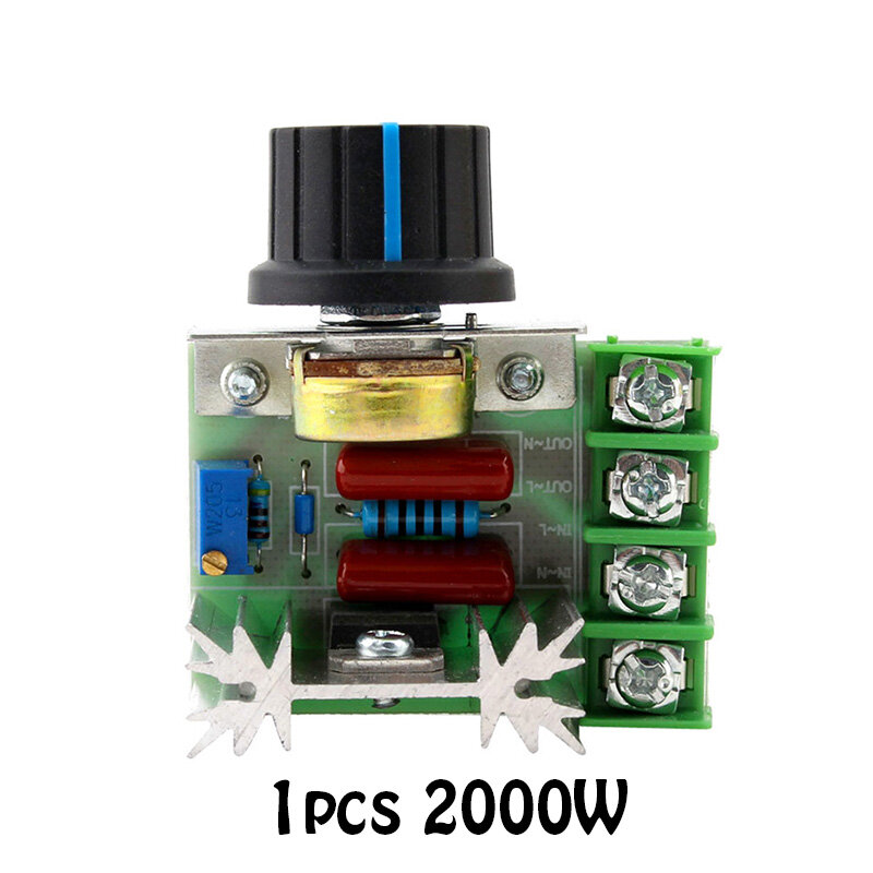 AC 220V 2000W SCR Voltage Regulator Dimmer Motor Speed Controller Thermostat Electronic Voltage Regulator Module