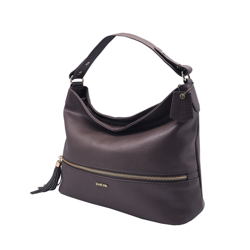 Sembonia Bucket Bag With Price SEMBONIA Large Pebbled Leather Hobo