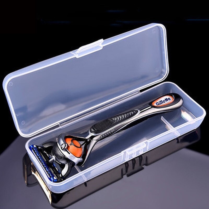 Universal Shaver Storage Box Handle Box Transparent Plastic Case Razor Boxs Eco-Friendly Shaving Case