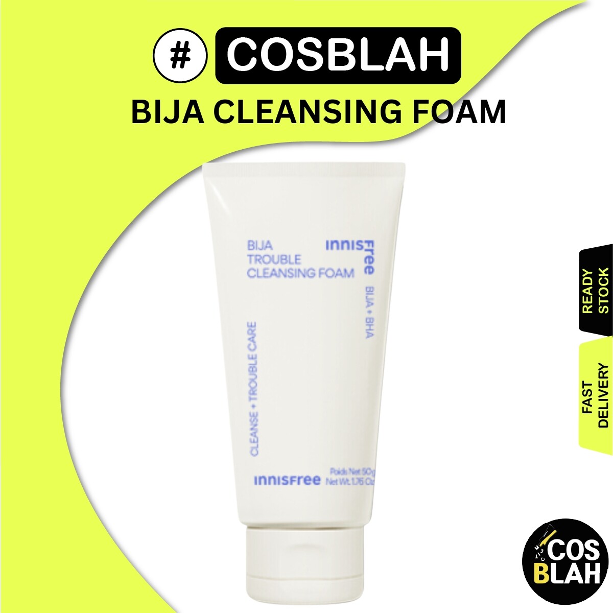 [Innisfree] Bija Trouble Facial Foam-150Ml