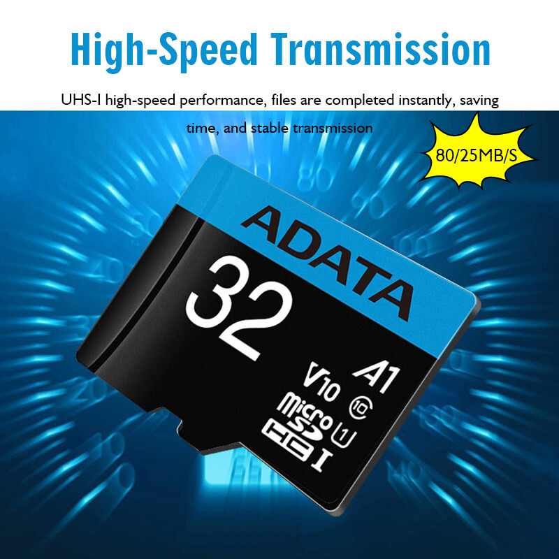 ADATA Micro SD Card Memory Card Class 10 A1 100MB/s 32GB/64GB