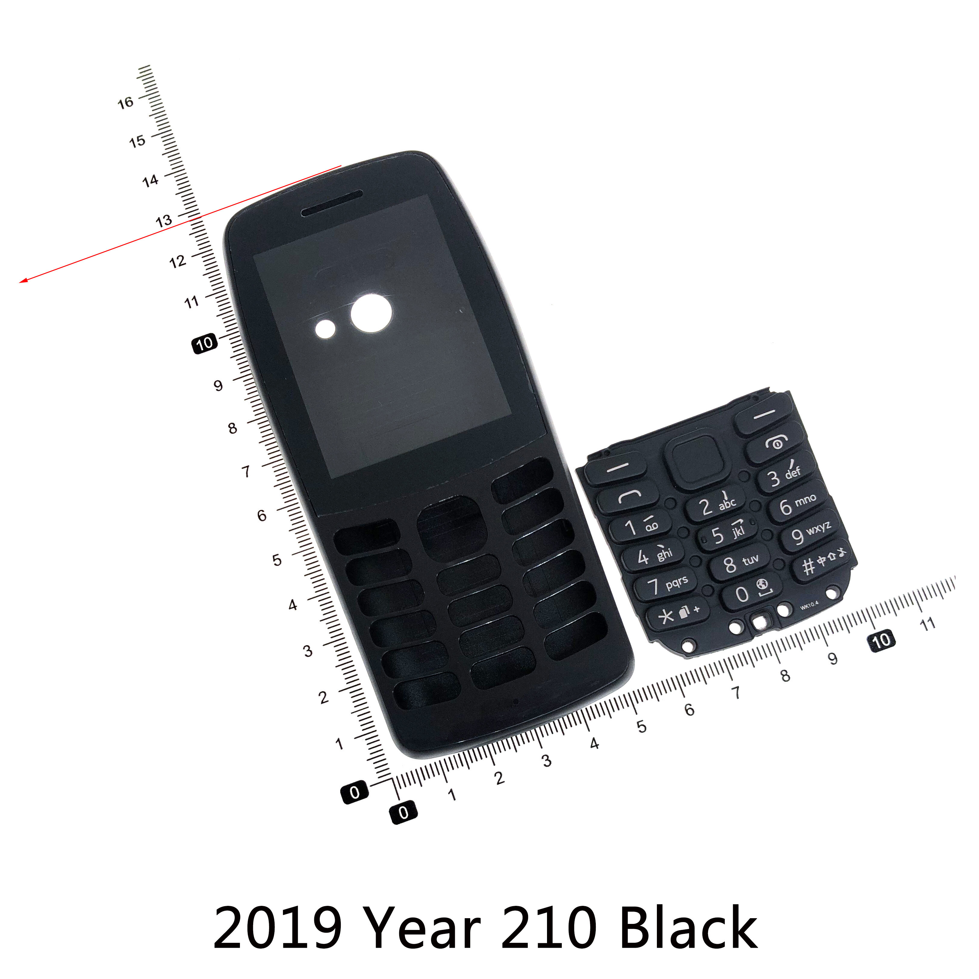 Housing For Nokia Asha 301 n301 210 Dual card version Facing front Case Battery Cover Keypads