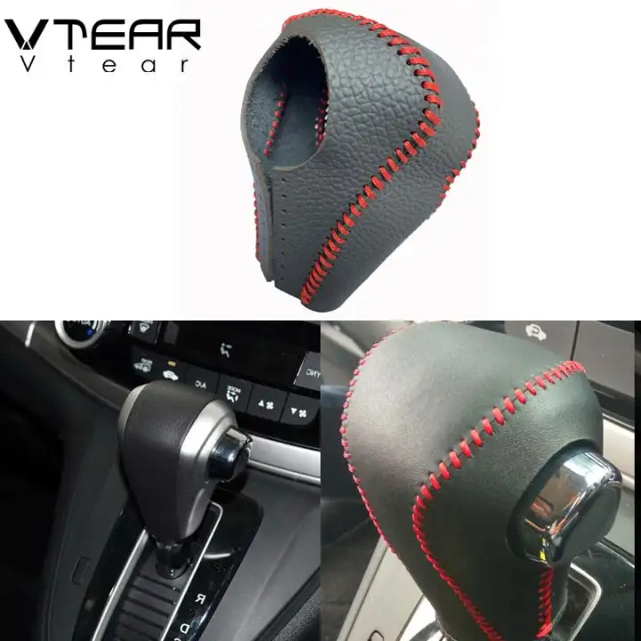 Red Line For Honda Crv Cr V 2015 2016 At Black Genuine Leather Shift Knob Gear Sets Sleeve Stick Cushion Interior Decoration Pad Lazada Indonesia
