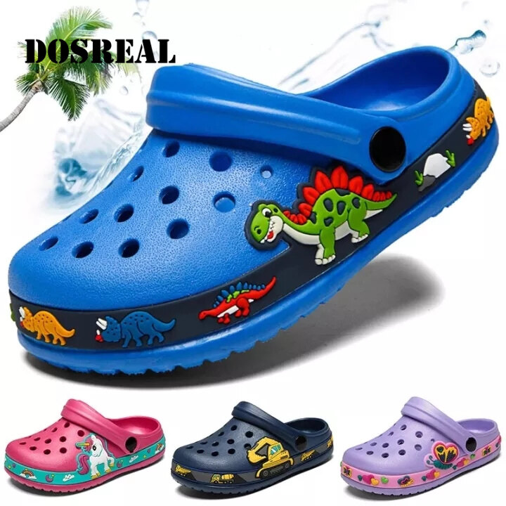 DOSREAL Baby Children Croc Shoes Summer Clogs Unicorn Beach Sandals Kids Garden Boys Girls Soft Non Slip Indoor Outdoor Toddler Slippers