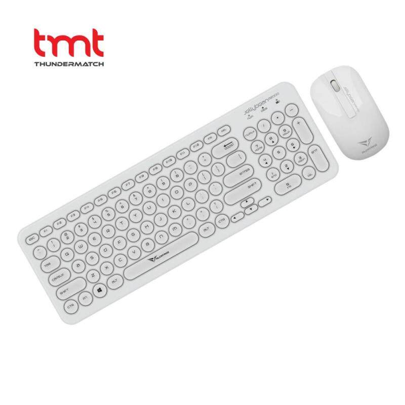 Alcatroz Jelly Bean A2000 2.4Ghz Wireless Keyboard and Mouse Combo - White White Singapore