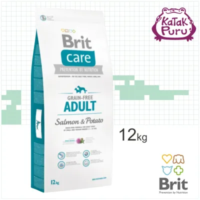 Brit Care Grain-free Adult Salmon & Potato 12kg - Dog Dry Food