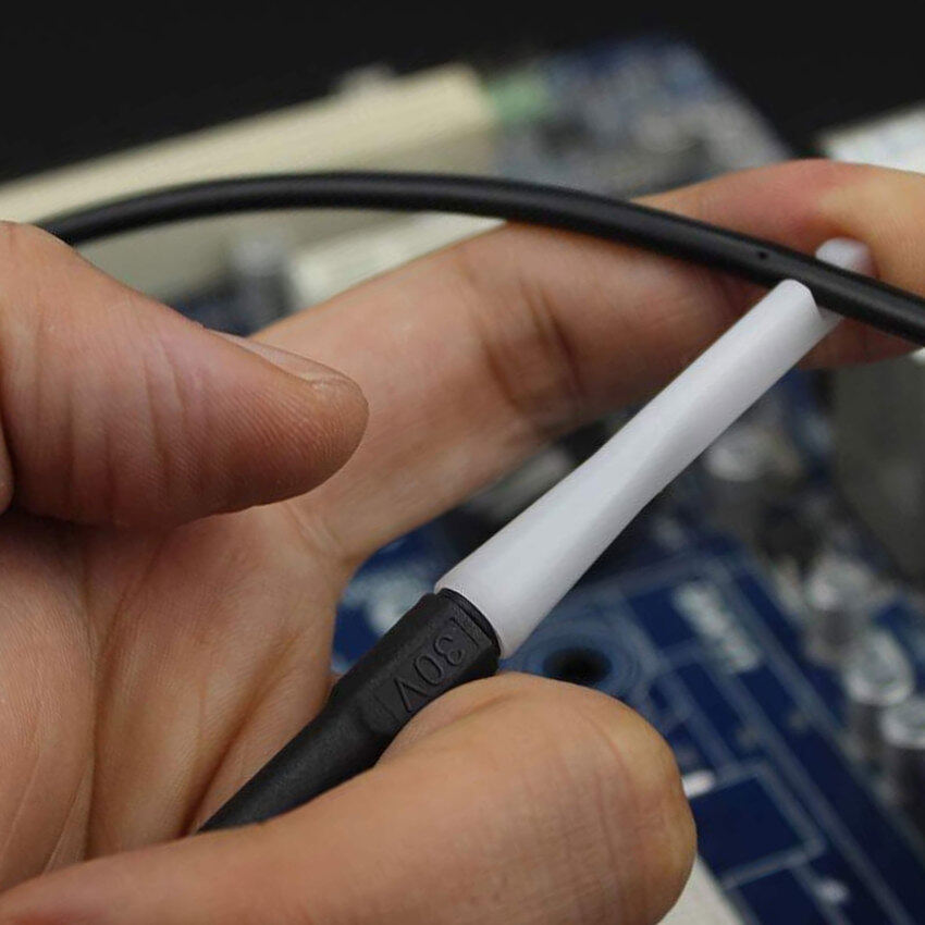 30V Car Multimeter Test Probe Pins Stainless Steel Insulation Wire Piercing Needle Tip for Socket Plug