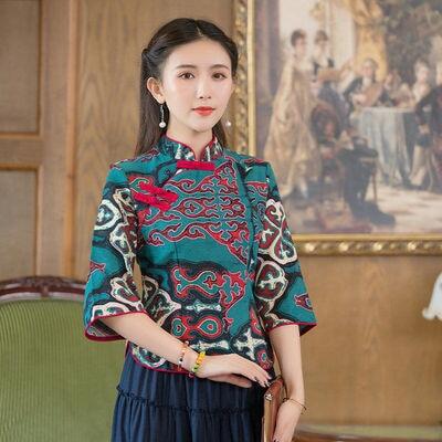 Retro China Style Women Cotton Linen Tops Skirt Set Clothing Ethnic Traditional Tang Suit Blouses Harajuku Fairy Orientale Ropa