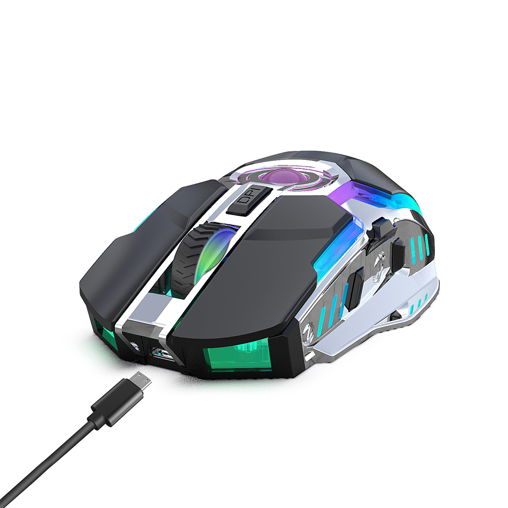 Parrot Computer Mouse Blue Parrot T30ไร้สายชาร์จได้ USB เมาส์คอมพิวเตอร์เมาส์การเล่นเกมที่ ...