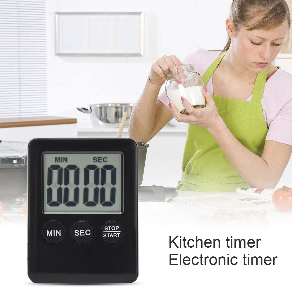 Super Thin LCD Digital Screen Kitchen Timer Cooking Countdown Alarm Clock