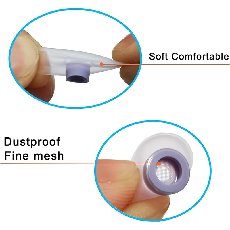 Replacement Tips Samsung Galaxy Buds 2 Eartips Earbuds Silicone Ear Tips Buds Wing Reducing Noise Earbuds Ear Cushion Covers
