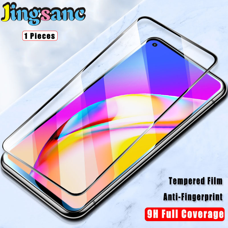 Jingsanc 1~2Pieces For OPPO A94 Full Cover Clear Protect 9H Hardness Tempered Glass Screen Protector Film