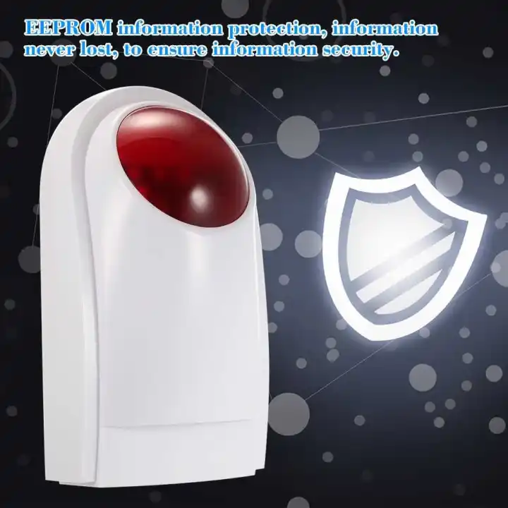 Wireless Sound Strobe Siren Alarm Host Flash Light Outdoor Wireless Sound Strobe Siren Alarm Host