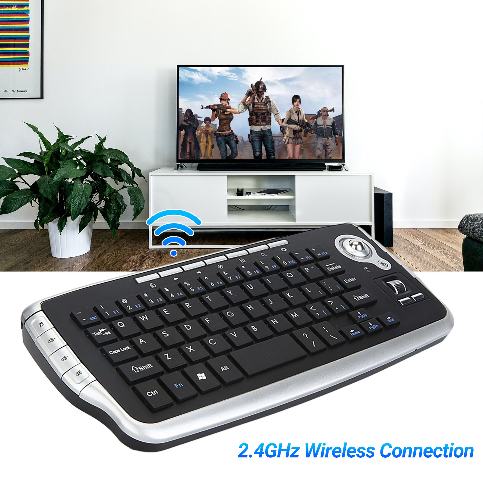 Bàn Phím Không Dây Bàn Phím Mini 78 Phím 2.4G Chức Năng Đèn Nền Đa Năng Tiện Dụng Với Chuột Bi Xoay Bánh Xe Cuộn Cho Máy Tính Xách Tay Mini Không Dây Thiết Thực