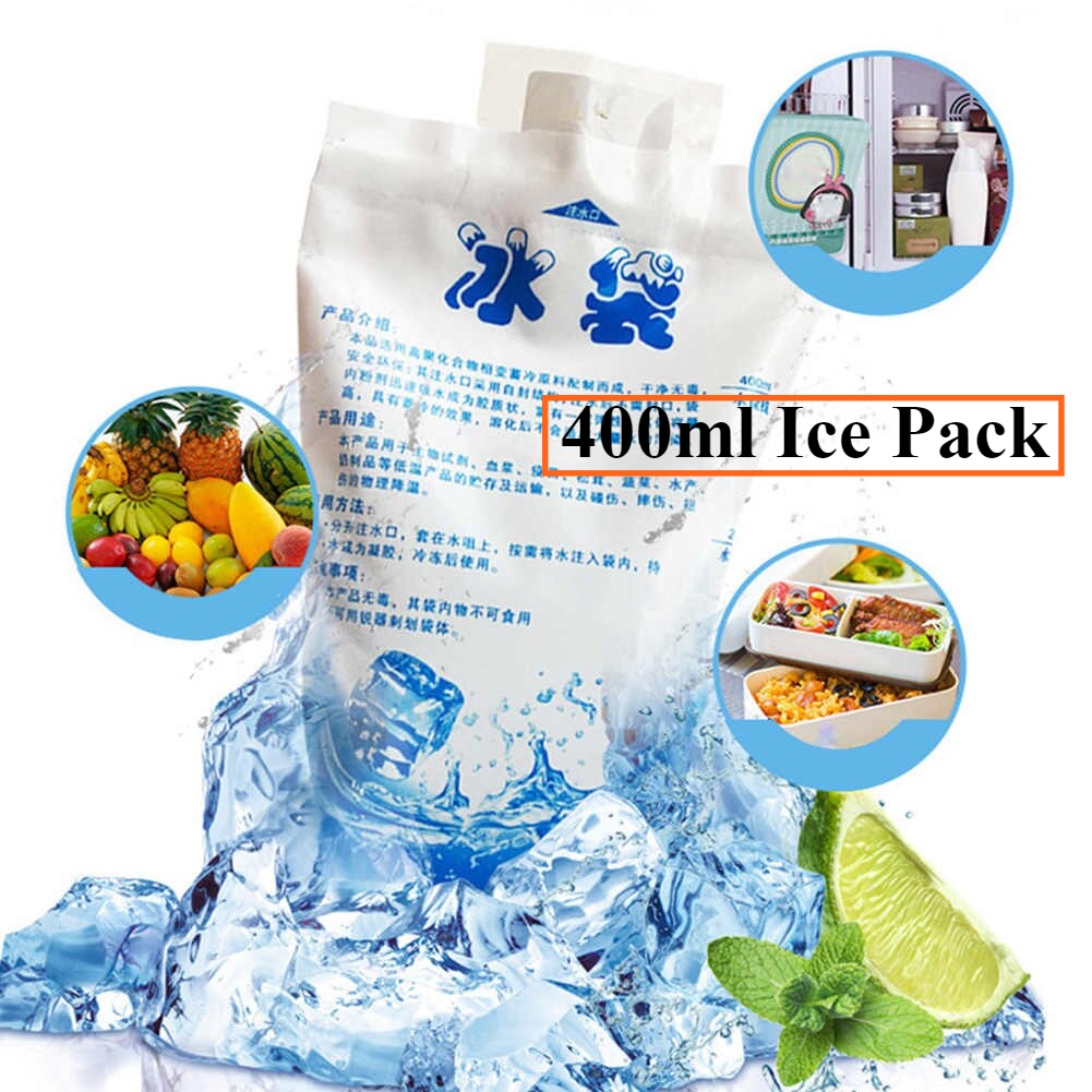 Water injection ice bag 400ml freshkeep refrigeration cool ice pack