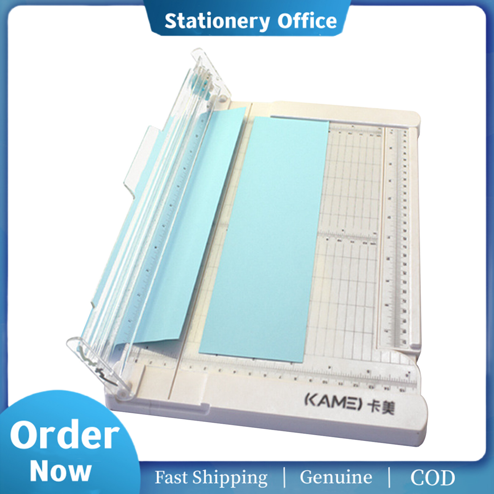 【COD/Fast Shipping】Mini Paper Trimmer Cu-tter 15 In-ch (340mm) Cut Length Desktop Paper Cutting Machine with Security Cu-tter Head Side Ruler for Craft Paper Photos Cards Scrapbooking Office Home Supplies