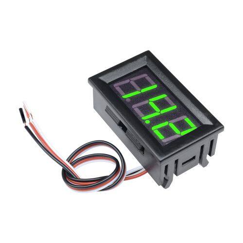 FocusAi  Mini Led Voltage Meter Voltmeter Control Panel 0.56 Inch Voltmeter Led Tube Digital 3 Bit Red/Blue/Green Voltage Test Device Dc 0 -30V