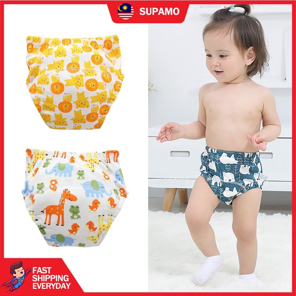 SUPAMO Kids Potty Training Pants 6 Layers Baby Underwear Toilet Cloth