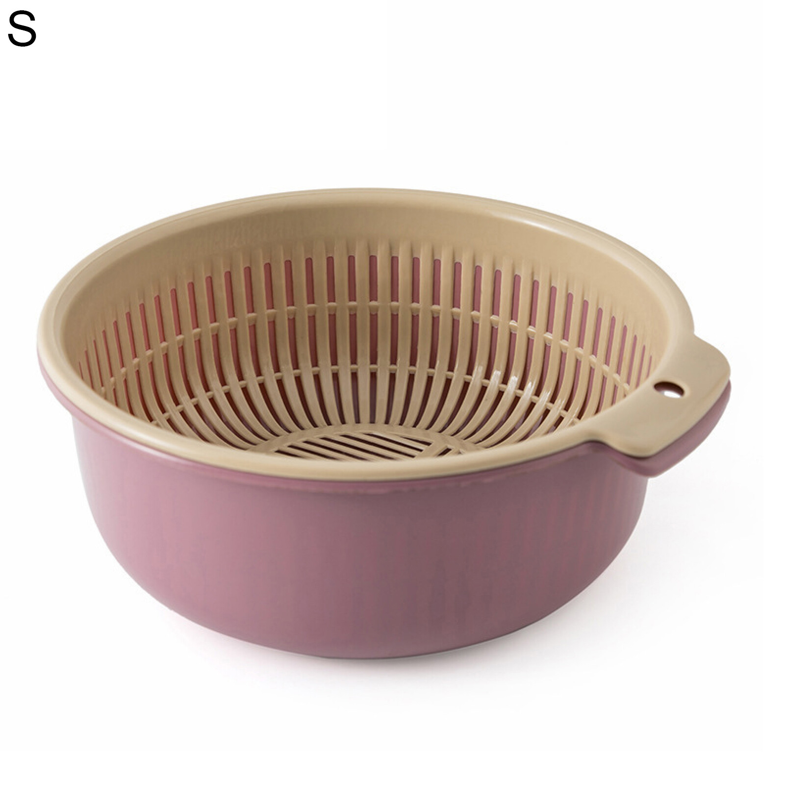 Livecity Drain Basket Double Layers Multifunctional PP Kitchen Colander Strainer Household Supplies
