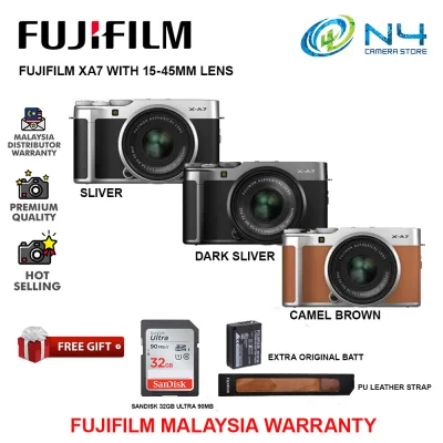 FUJIFILM X-A7 / XA7 Digital Mirrorless Camera with XC15-45mm F3.5-5.6 Lens (FUJIFILM MALAYSIA WARRANTY)