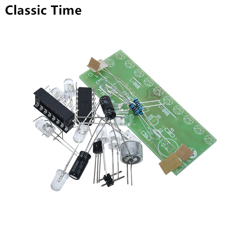 Voice activated LED Water Light Kit CD4017 Lantern Control Fun Electronic Production Teaching Training Diy Electronic Kit Module