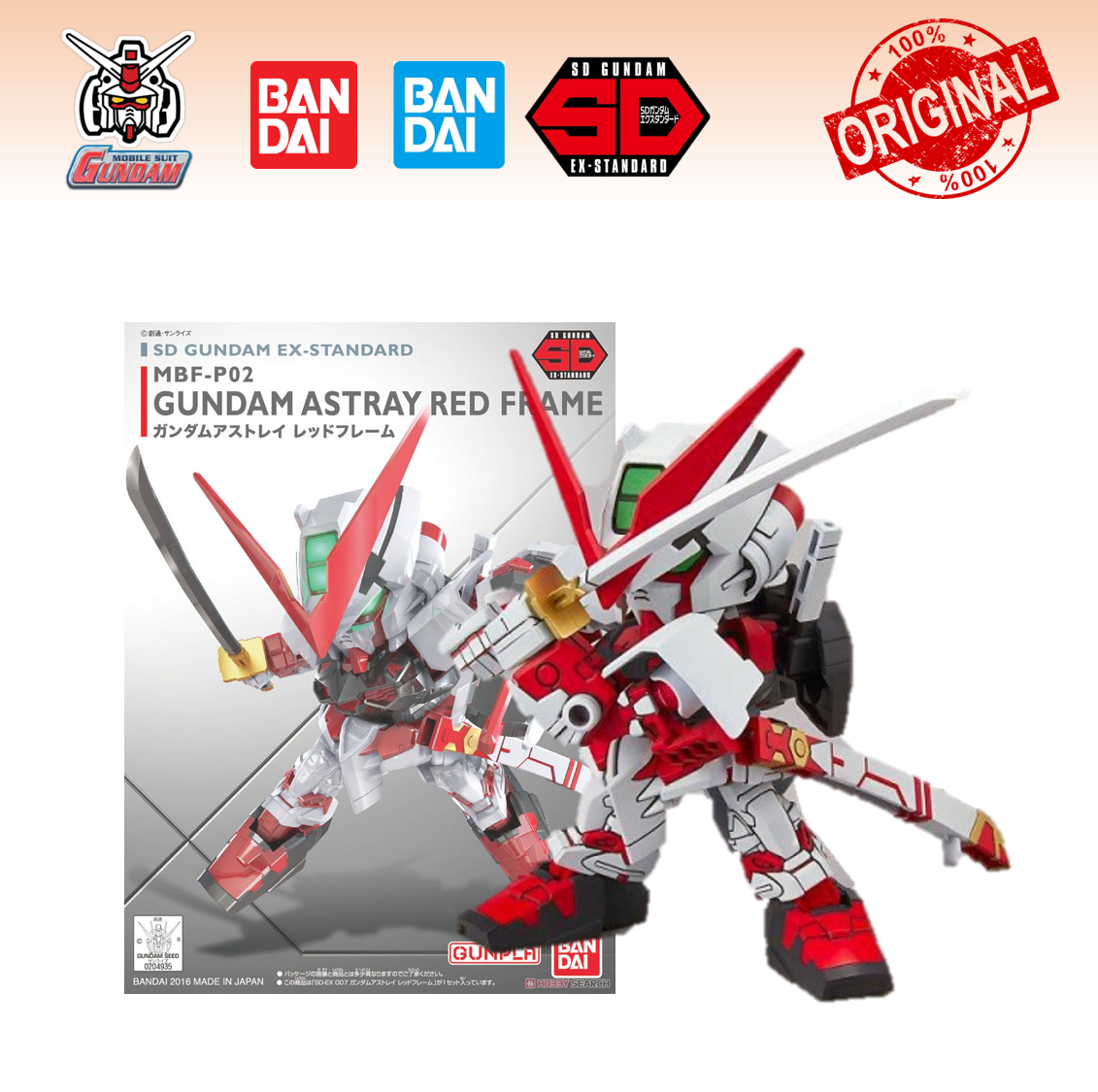 Bandai Sd Gundam Ex Standard Astray Red Frame Zero Gundam Model Kits Lazada
