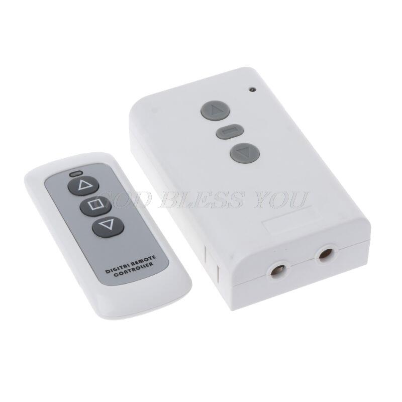 433Mhz AC220V 2CH Relay Receiver+RF Transmitter Wireless Remote Control Switch For Garage Door Motor Forward Reverse Drop Ship