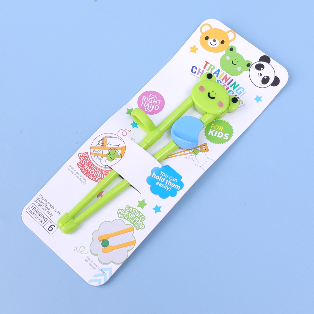 YESPERY Chopsticks for Children Beginners Cartoon Animal Elementary Learning Chopsticks Tableware Training Food Safety