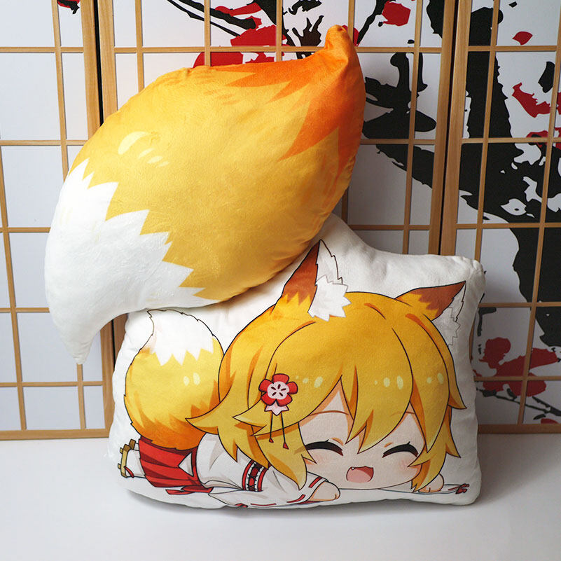 Anime The Helpful Fox Senko San Plush Toys Sewayaki Kitsune No Senkosan Figure Doll Cosplay Tail Filling Pillow 50cm for Gift Lazada Singapore