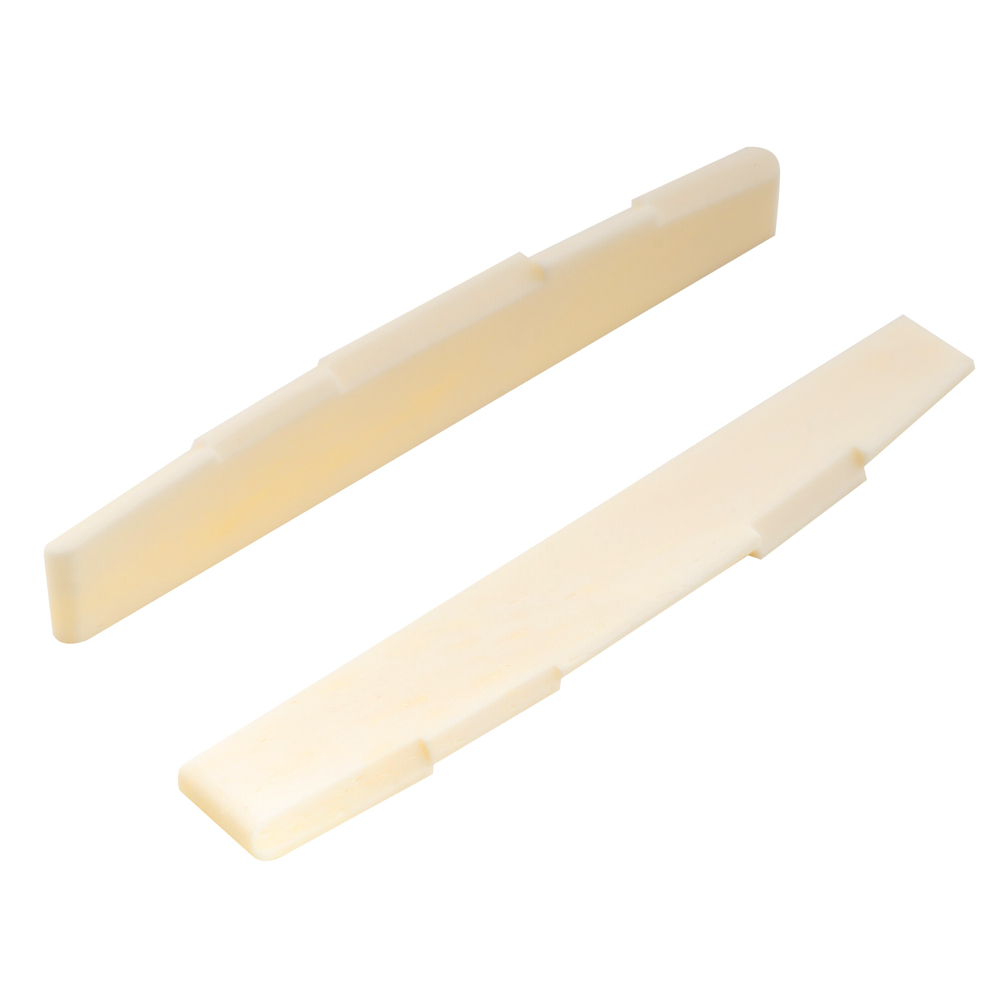 Musiclily Pro 73.15mm Universal Compensated Bone Saddle for 6-String Acoustic Guitar (Set of 2)