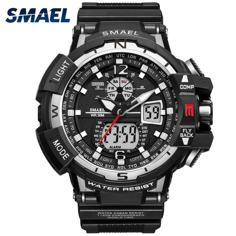 XKR Đồng Hồ Thể Thao Thương Hiệu SMAEL Đồng Hồ Quân Đội Thời Trang Chống Nước Mới Cho Nam Chống Sốc Đồng Hồ Đeo Tay Thạch Anh Kim Đôi Sang Trọng Cho Nam Đồng Hồ LED Kỹ Thuật Số Cho Nam Đồng Hồ Thể Thao Nam