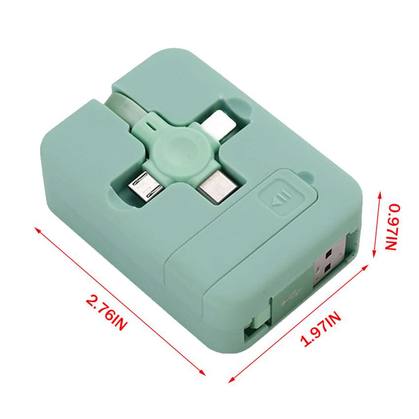 Home Telescopic Storage Bracket Three-In-One Charging Cable, Data Transmission Data Cable
