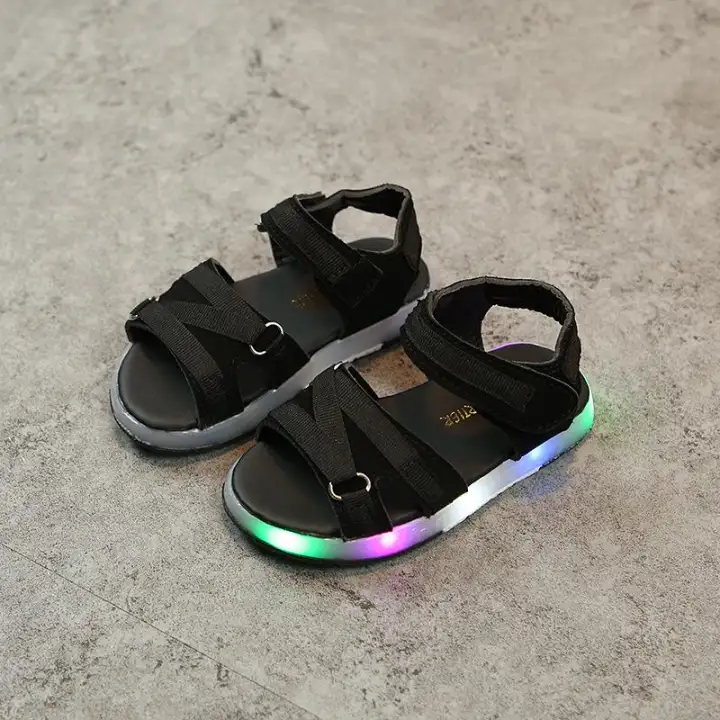 boys light up sandals