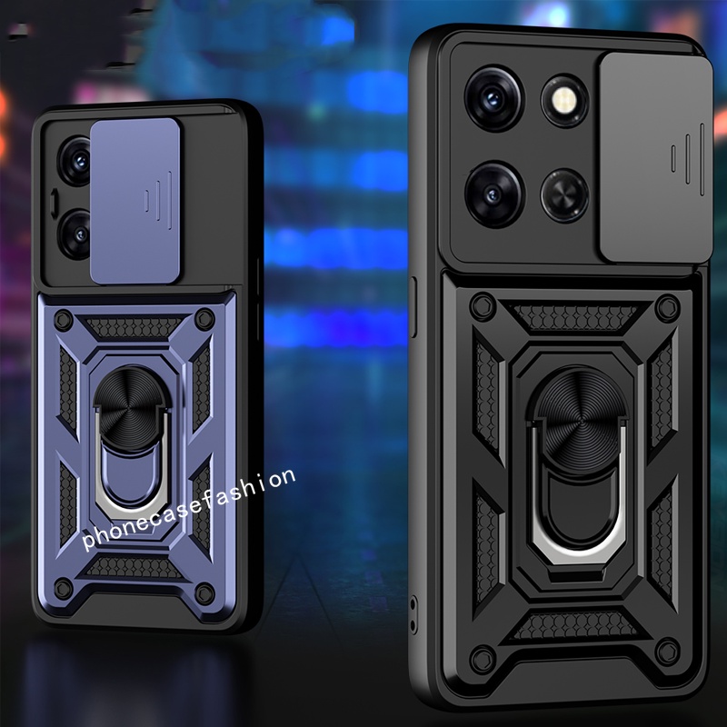 Phone Case For infinix Note 30 pro vip 4G 5G Note30 Armor ShockProof Casing Push Lens camera protection Hard Back Cover