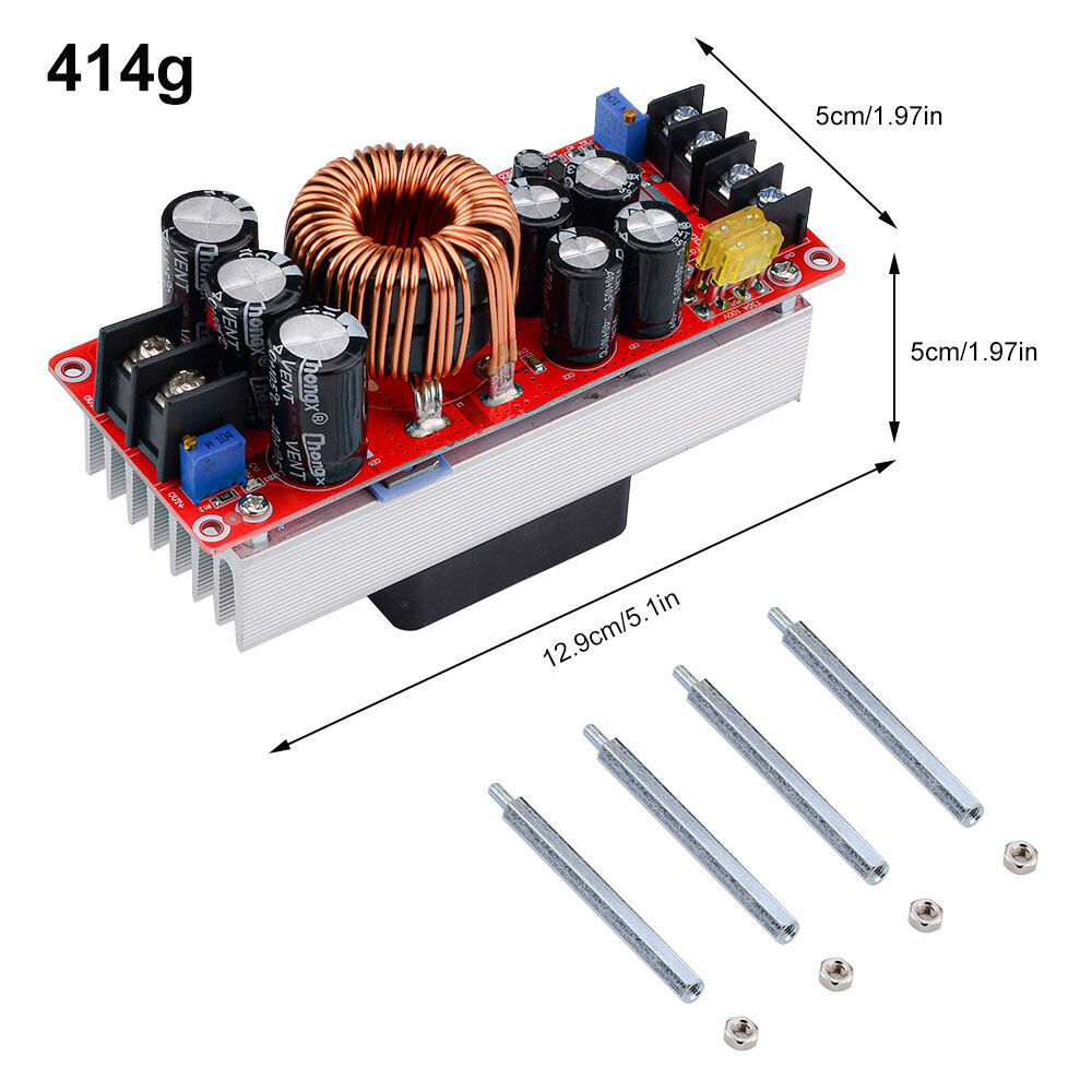 Focusai focusai boost converter module 1800w 40a dc-dc 1500w 30a 1200w 20a input booster 8-60v output 12-90v dc to dc circuit booster solar battery diy battery amplifier