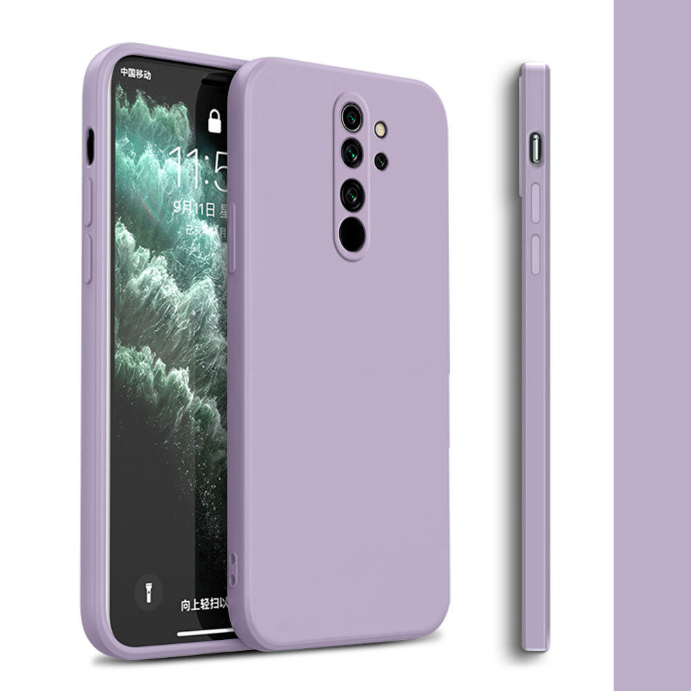 For Xiaomi Redmi Note 8 Pro Soft Original Square Liquid Silicone Phone Casing Full Cover Camera Shockproof Protection Rubber Case