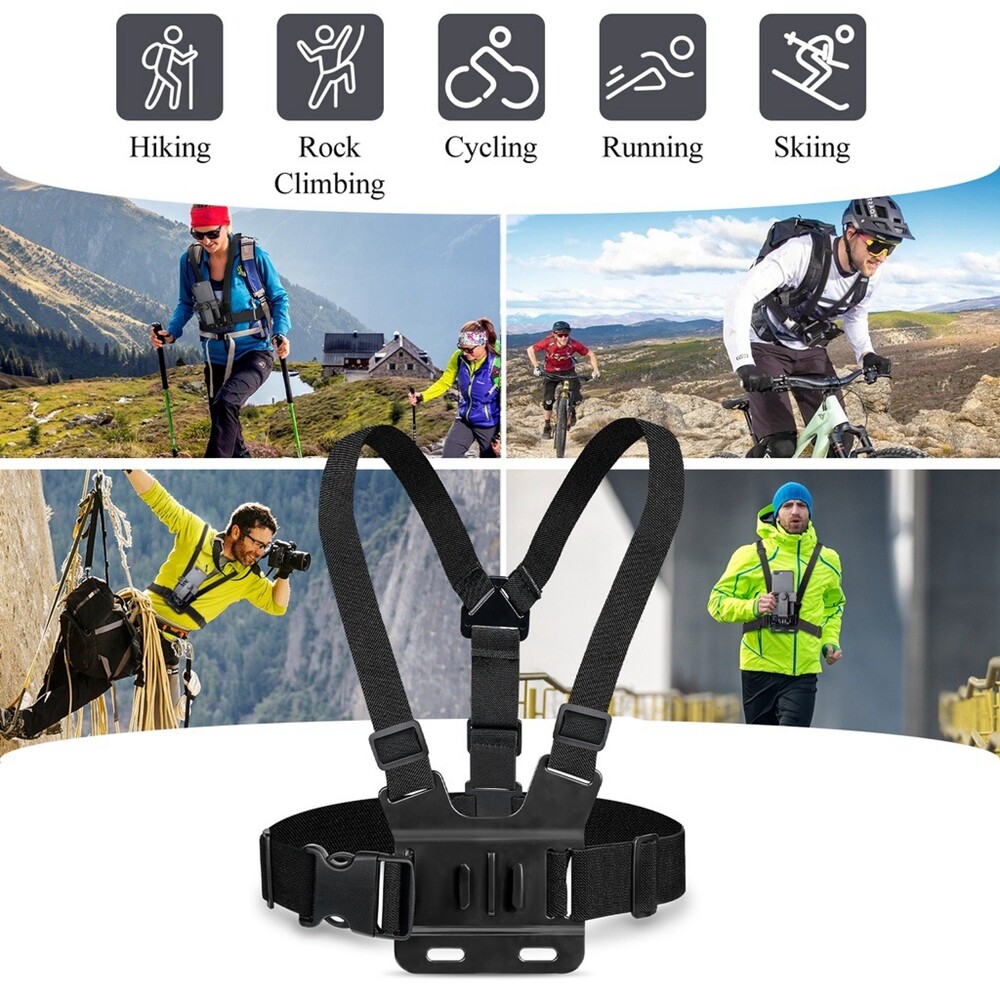sanhe Mobile Chest Mobile Phone Shoulder Strap Holder Action Camera Accessories Double Shoulder Chest Strap Shooting 5 In 1 Set
