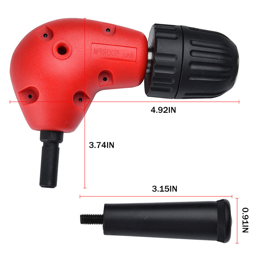 90 degree angle drill chuck bending extension right angle drill accessory high quality angle chuck drill bit adapter