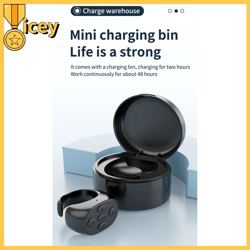 【Spot Express】Remote Control Ring Bluetooth-compatible Photo Turning Page Controller Tiktok Wireless Mobile Selfie
