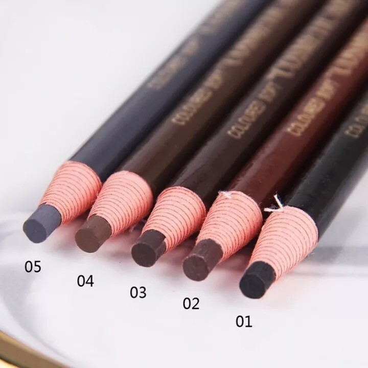 DORISNA Bút Chì Kẻ Lông Mày Không Thấm Nước Bộ Trang Điểm Xăm-Bút Kẻ Lông Mày Vĩnh Viễn