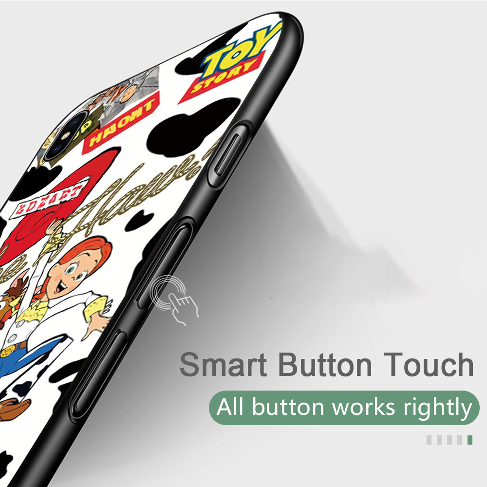 UCUC Casing Case For iPhone 7,iPhone 7 Plus,iPhone 8,iPhone 8 Plus Case (Finger Ring + Lanyard) Toy Story Buzz Lightyear Jessie Phone Case Shockproof Soft Silicone TPU Protective Phone Casing